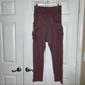 Free People Beach Pants Burgundy